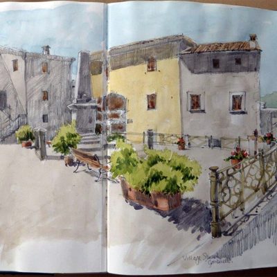 Village Square – Gomberetti – Tuscany