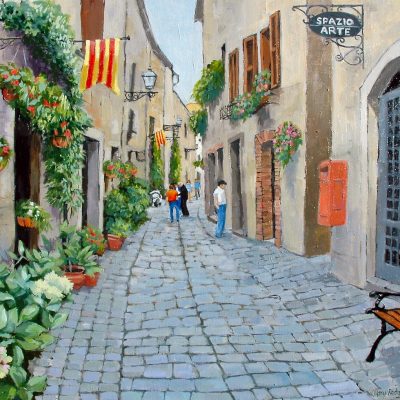 Bolsena – Italy – Alley with Flowers