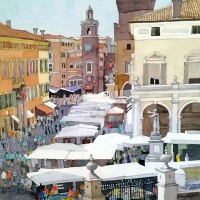 Market in Ferrara – Italy